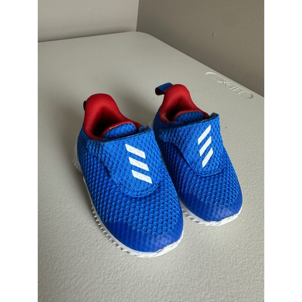 Adidas FortaRun Infants Blue Red Mesh Athletic Sneakers EF9686 Size 4K - Picture 3 of 8